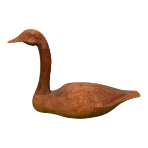 Mid 20th Century Hand Carved Canada Goose Wood Decoy