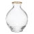 AERIN Sancia Plum Glass Vase, Clear For Sale