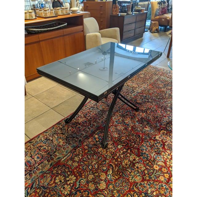 Metal Modern Adjustable Coffee & Dining Table For Sale - Image 7 of 7