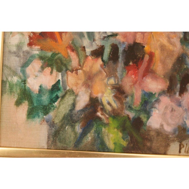 Pia H. Campbell, Bloom, 1950s, Oil on Canvas, Framed For Sale - Image 16 of 17