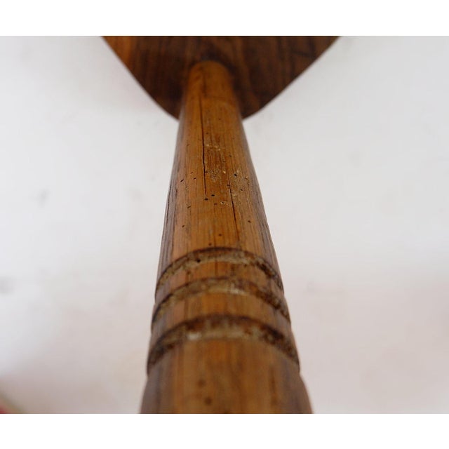Rustic Tripod Stool with Triangular Seat, 1960s For Sale - Image 6 of 14