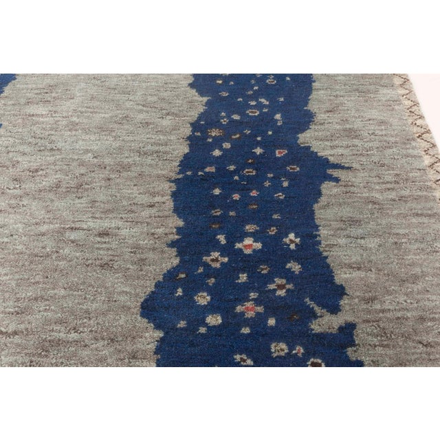 Modern Flen Swedish-Inspired Abstract Pile Wool Rug by Doris Leslie Blau For Sale - Image 4 of 7