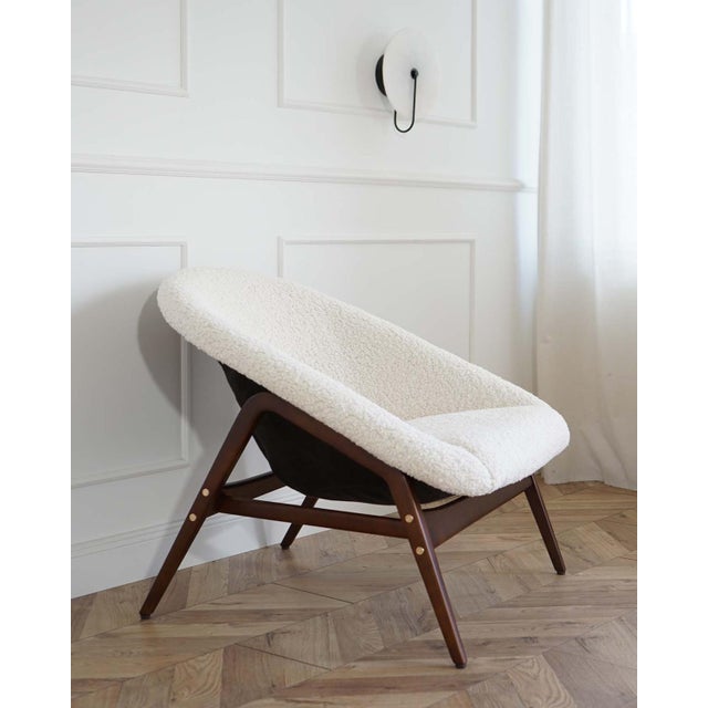 Columbus Lounge Chair attributed to Hartmut Lohmeyer for Ljungs Industrier Ab, 1950s For Sale - Image 9 of 17