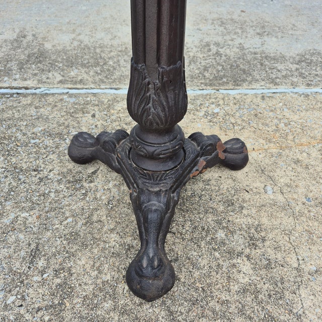 Metal 2012 Restoration Hardware 22" French Acanthus Iron Side Table For Sale - Image 7 of 11