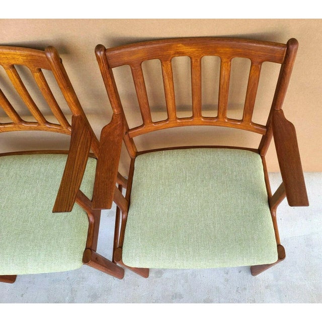 Johannes Andersen Teak Dining Chairs for Uldum Møbelfabrik - Set of 4 For Sale - Image 11 of 13