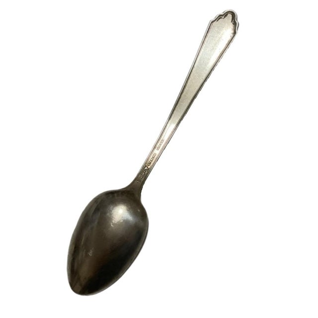 Lunt Silver Early 20th Century Art Deco William and Mary Lunt Sterling - 10 Teaspoons For Sale - Image 4 of 6