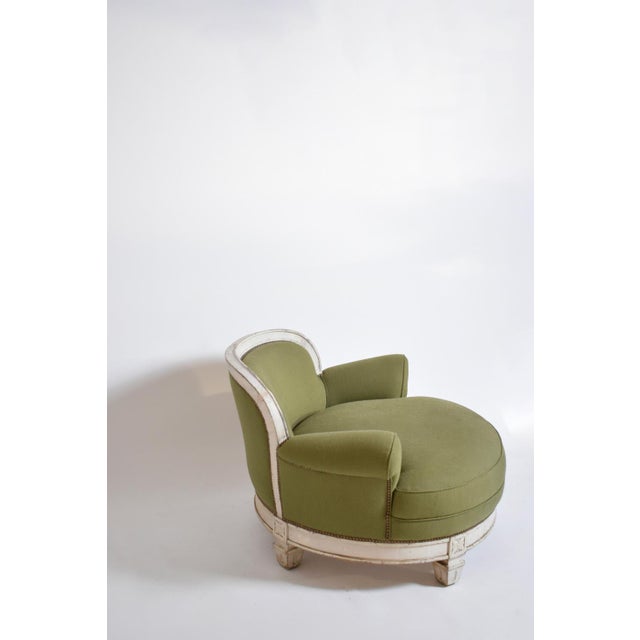 Louis XVI Style Armchair, 1940s For Sale - Image 4 of 6