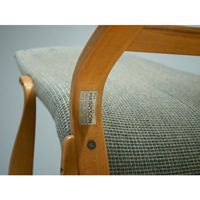 Swedish 1st Edition the Working Chair by Bruno Mathsson for Firma Karl Mathsson, 1941 For Sale - Image 12 of 14