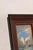 Impressionist Mid 20th Century Original Seascape Watercolor in Cherry Hue Oak Frame For Sale - Image 3 of 5
