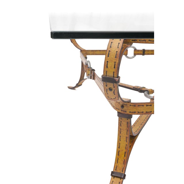 Tan Coffee Table by Jacques Adnet, 1960s For Sale - Image 8 of 10