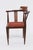 Wood French 1900s Mahogany Corner Child Chair with Crossbanding and Tapered Legs For Sale - Image 7 of 9