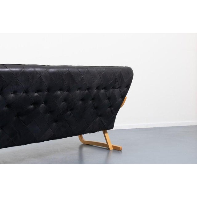 Animal Skin Danish Modern Patchwork Leather Sofa, 1970s For Sale - Image 7 of 11