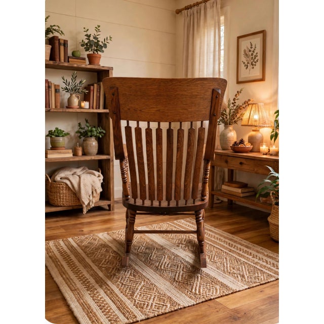 This is a wonderful 1900 to 1910 Rocker that has been hand rubbed in our shop. It is really solid and the finish has a...