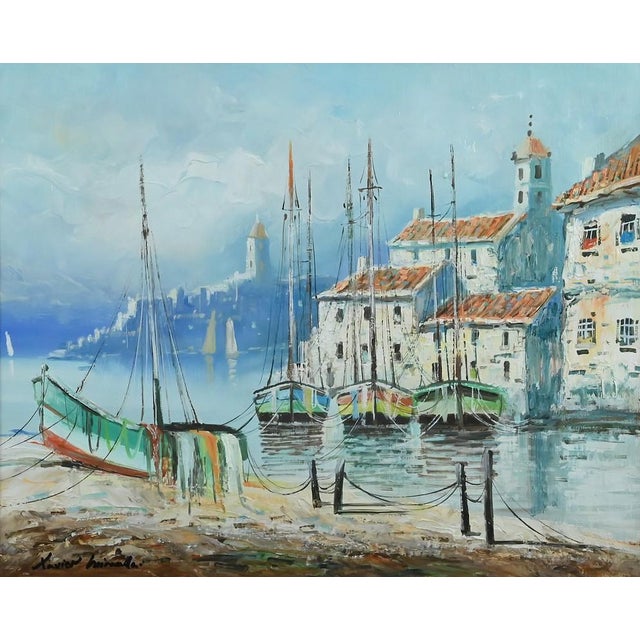 Xavier Miranda, Marine Composition, 1970s, Artwork on Paper, Framed For Sale - Image 6 of 15