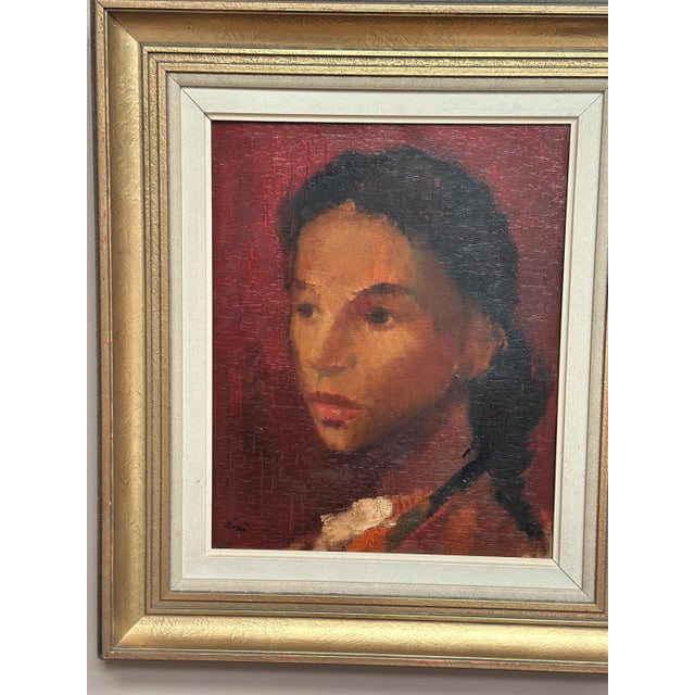 Hilding Rösiö, Spanish Girl, 1960s, Oil on Canvas, Framed For Sale - Image 11 of 18