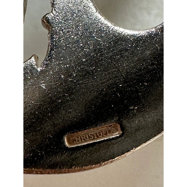 1920s Antique Christofle Marly Fish Set, France- 2 Pieces For Sale - Image 9 of 10