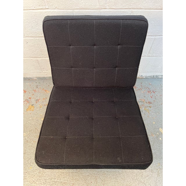 Metal Mid-Century Attribtued to Florence Knoll 'Model 51' Armless Slipper Lounge Chair For Sale - Image 7 of 15