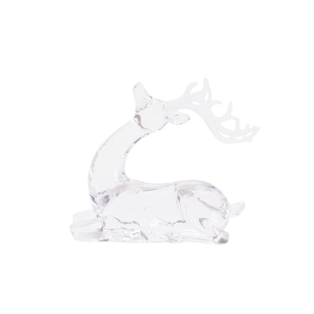 2020s Transparent Acrylic Deer Figurines (Set of 2) For Sale - Image 5 of 5