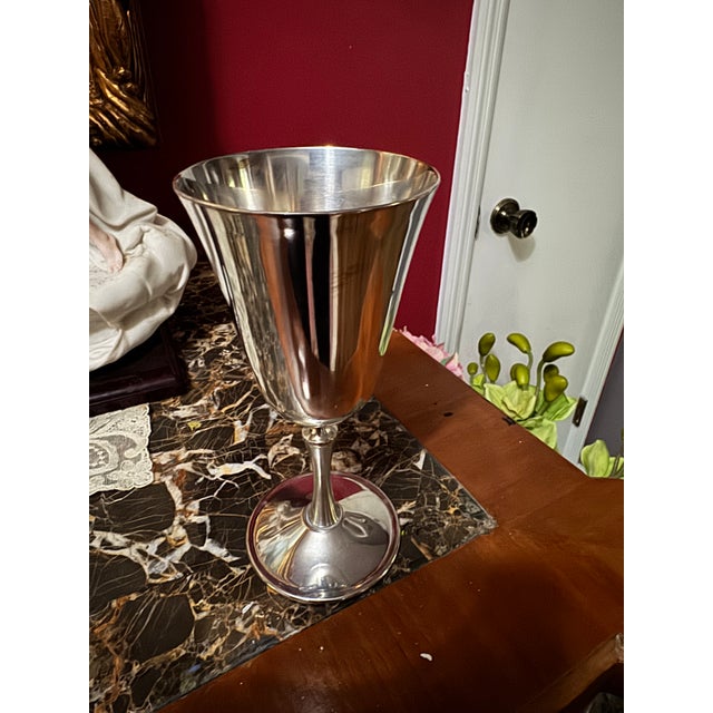 Vintage e.l. De Uberti Dul1 Silverplate Goblets Made in Italy Set of 12 For Sale - Image 14 of 15