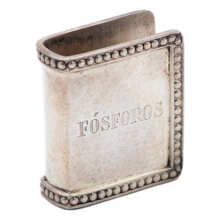 Plain Silver Matchbox Frame For Sale