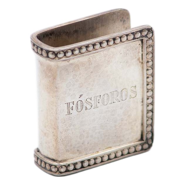 Plain Silver Matchbox Frame For Sale