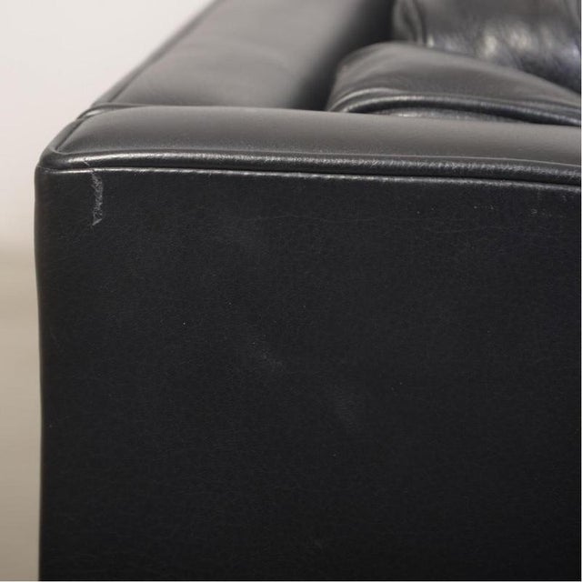 Moel 2213 3-Seater Sofa in Black Leather by Børge Mogensen, 2001 For Sale - Image 13 of 18