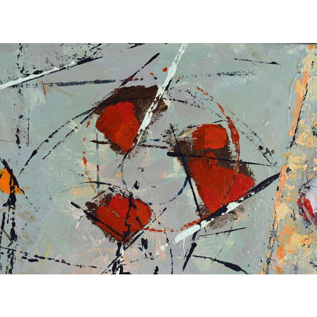 Abstract 'May Strawberries' Original Painting by Sinai M. Waxman Well Exhibited Artist For Sale - Image 3 of 12