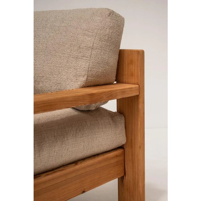 Set of Mid-Century Modern Minimalistic Armchairs in Natural Wood, Italy, 1970s For Sale - Image 5 of 12