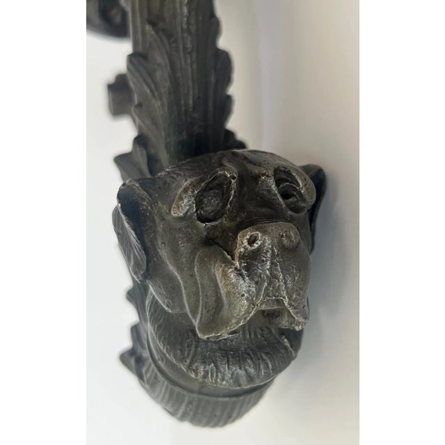 19th Century French Door Knocker With Dog For Sale In San Francisco - Image 6 of 13