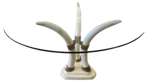 Italian Faux Tusk Center Table