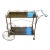 1960s Hollywood Regency Iron Bar Cart For Sale