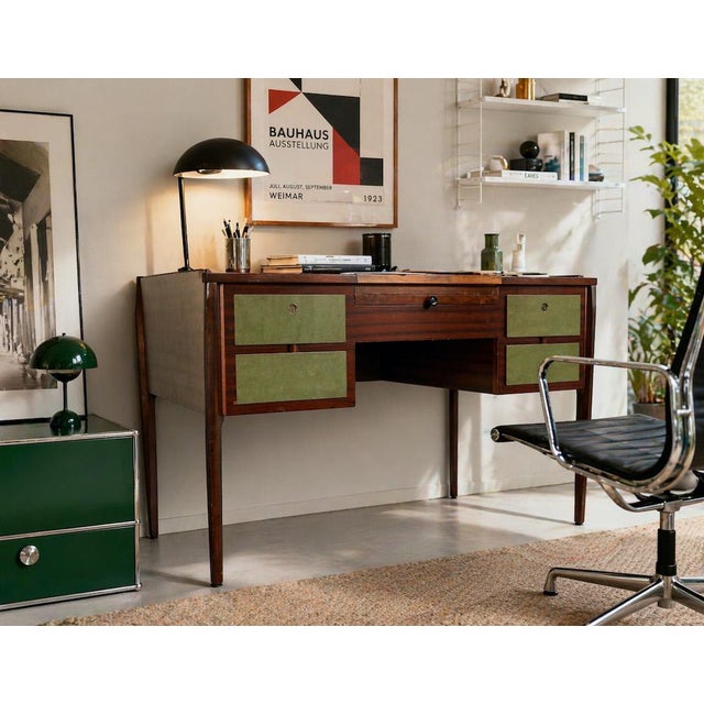Desk with Drawers, 1950 For Sale - Image 14 of 15