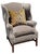 Antique Georgian Wingback Mohair Arm Chair For Sale - Image 4 of 7