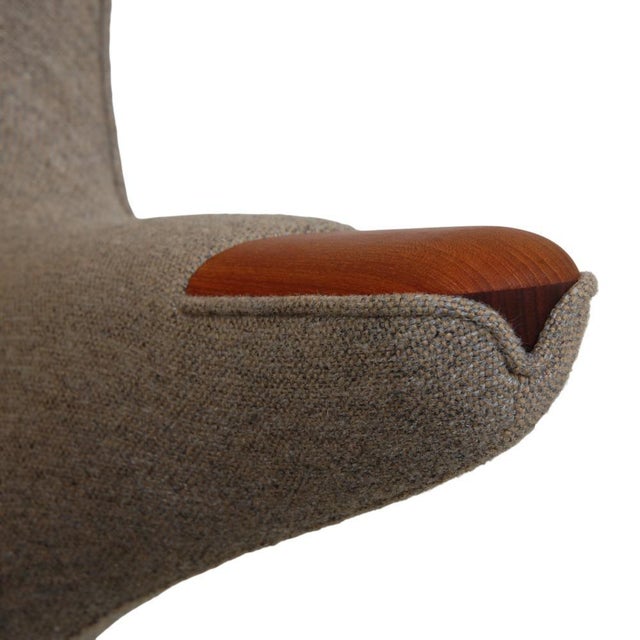 Papa Bear Chair in Grey Hallingdal Fabric by Hans Wegner, 1980s For Sale - Image 14 of 18
