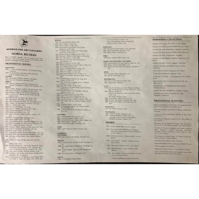 'Mother and Child' by Nohra Beltran, Bolivian Woman Artist, Brazil For Sale - Image 9 of 11