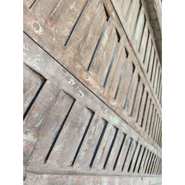 Antique Patinated Metal Shutters, 1920s, Set of 12 For Sale - Image 4 of 16