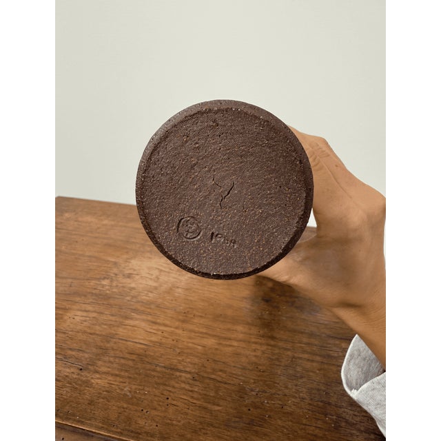 Danish Goblets in Pottery Stoneware, 1984, Set of 2 For Sale - Image 4 of 7