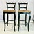 Farmhouse 1980s Vintage Boho Chic Farmhouse Rush Seat Ladderback Barstools - A Pair For Sale - Image 3 of 17