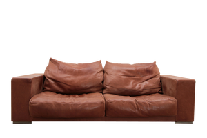 Vintage Budapest Sofa in Cognac Color by Paola Navone for Baxter, 1990s