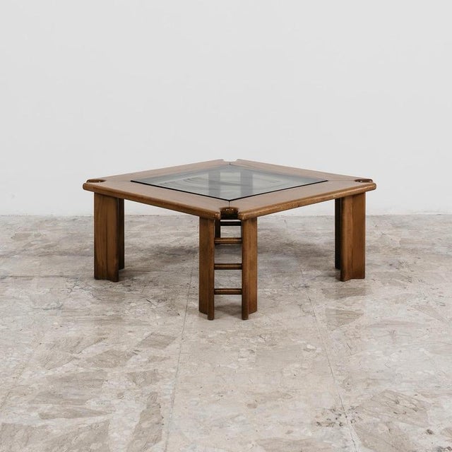 Brown Vintage Coffee Table by Afra & Tobia Scarpa, 1960 For Sale - Image 8 of 15