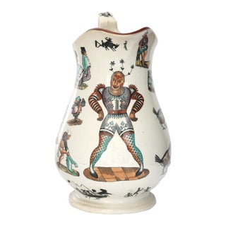 19th Century Grimaldi the Clown Puzzle Jug For Sale