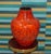 Fantastic decoration! A particularly vibrant, bulbous floor vase Bold 1970s design in a radiant orange-red glaze Sturdy,...