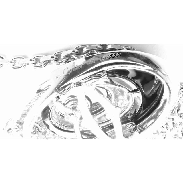 Authentic Cartier Hypnose 18k White Gold Diamond Silk Cord Chain Necklace This necklace comes with Cartier certificate of...