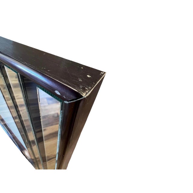 Vintage Large Postmodern 1980s Laurel Wall Art Mirror Rare Patrick Nagel Style 80s For Sale - Image 9 of 10