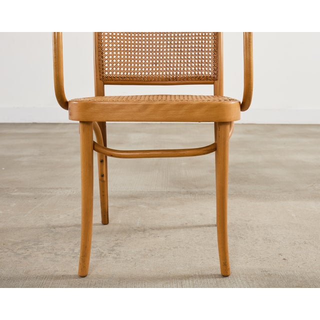 Set of Four Thonet Prague Bentwood Armchairs by Josef Hoffman For Sale - Image 12 of 18