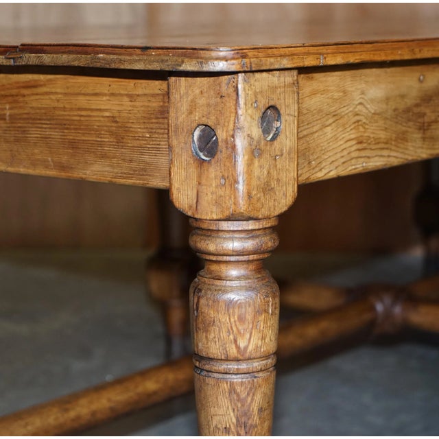 Victorian Ship Refectory Dining Table with Phosphor Bronze Feet, 1860s For Sale - Image 9 of 18