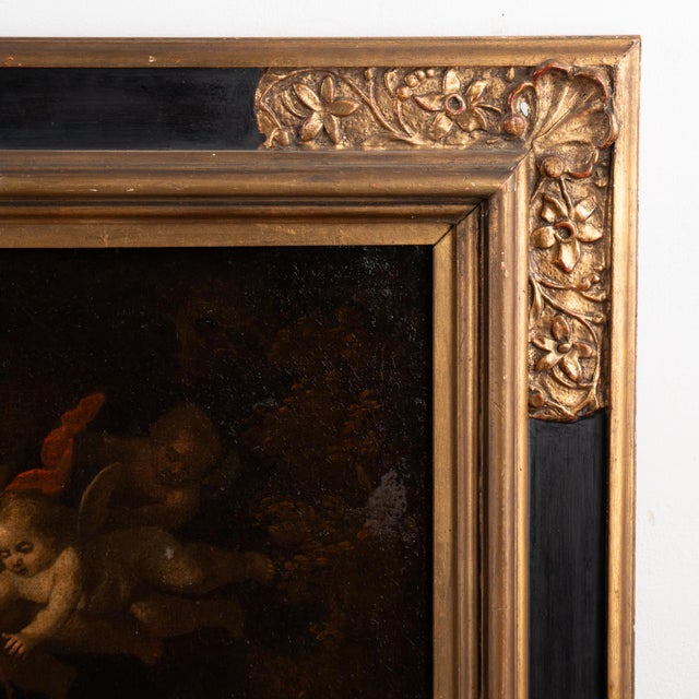 17th Century Original Oil on Canvas Painting of the Flight Into Egypt For Sale - Image 10 of 12