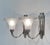 Petitot & Degue French Art Deco Nickeled Bronze & Frosted Glass Modernist Wall Sconces 1930s - A Pair For Sale - Image 6 of 14