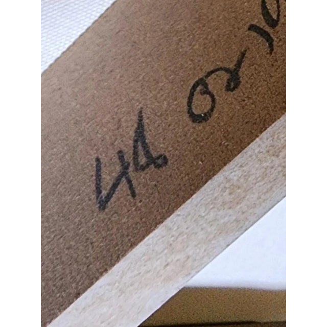 Vintage Ballard Designs Exclusive Artist Abstract Shadow Canvas Print Wall Art For Sale - Image 12 of 12