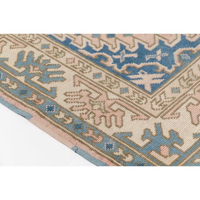Pink Soft Pink Anatolian Vintage Rug For Sale - Image 8 of 10